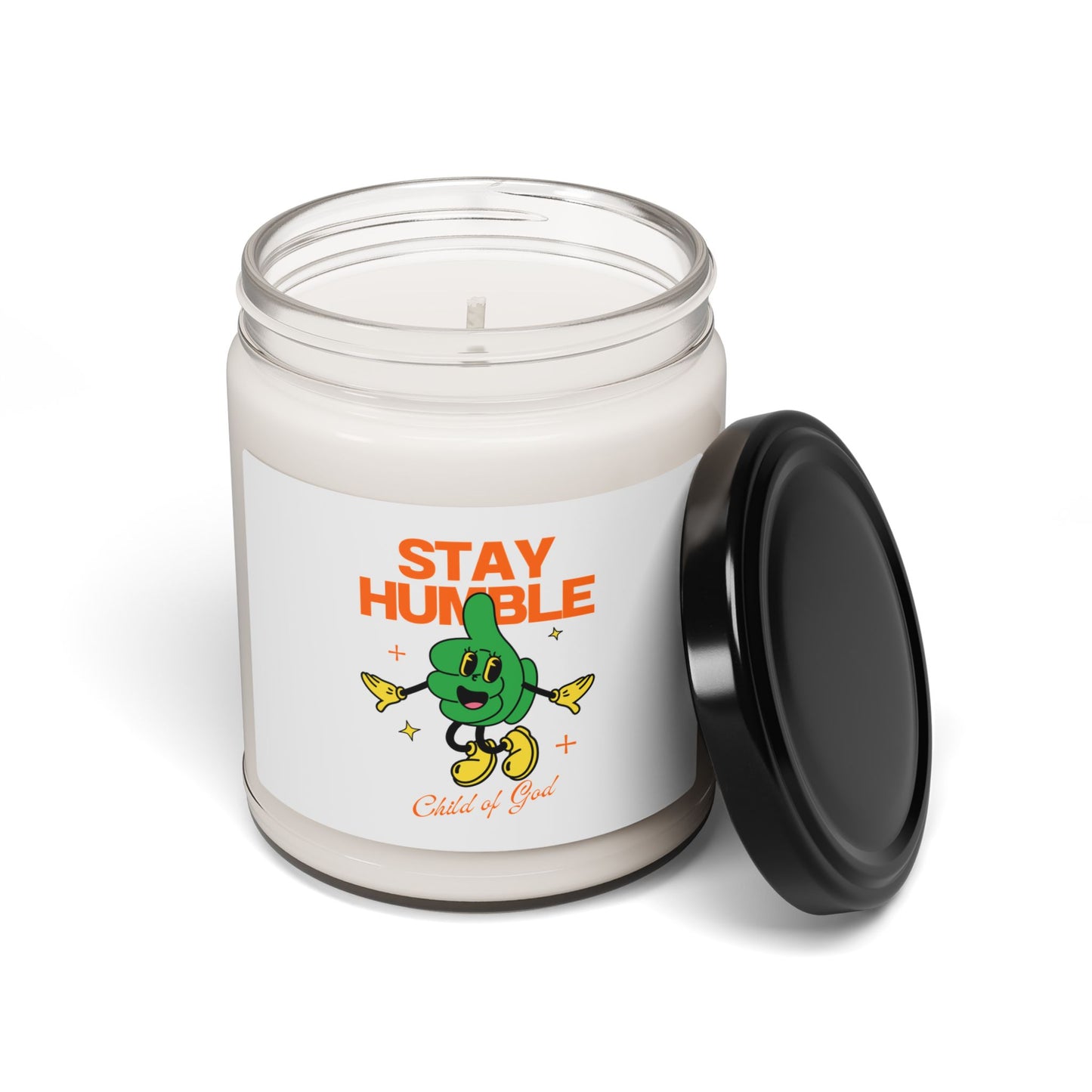 Stay Humble Scented Soy Candle | 9oz Candle for Home Decor, Relaxation Gift, Motivational Candle, Self-Care, Celebration