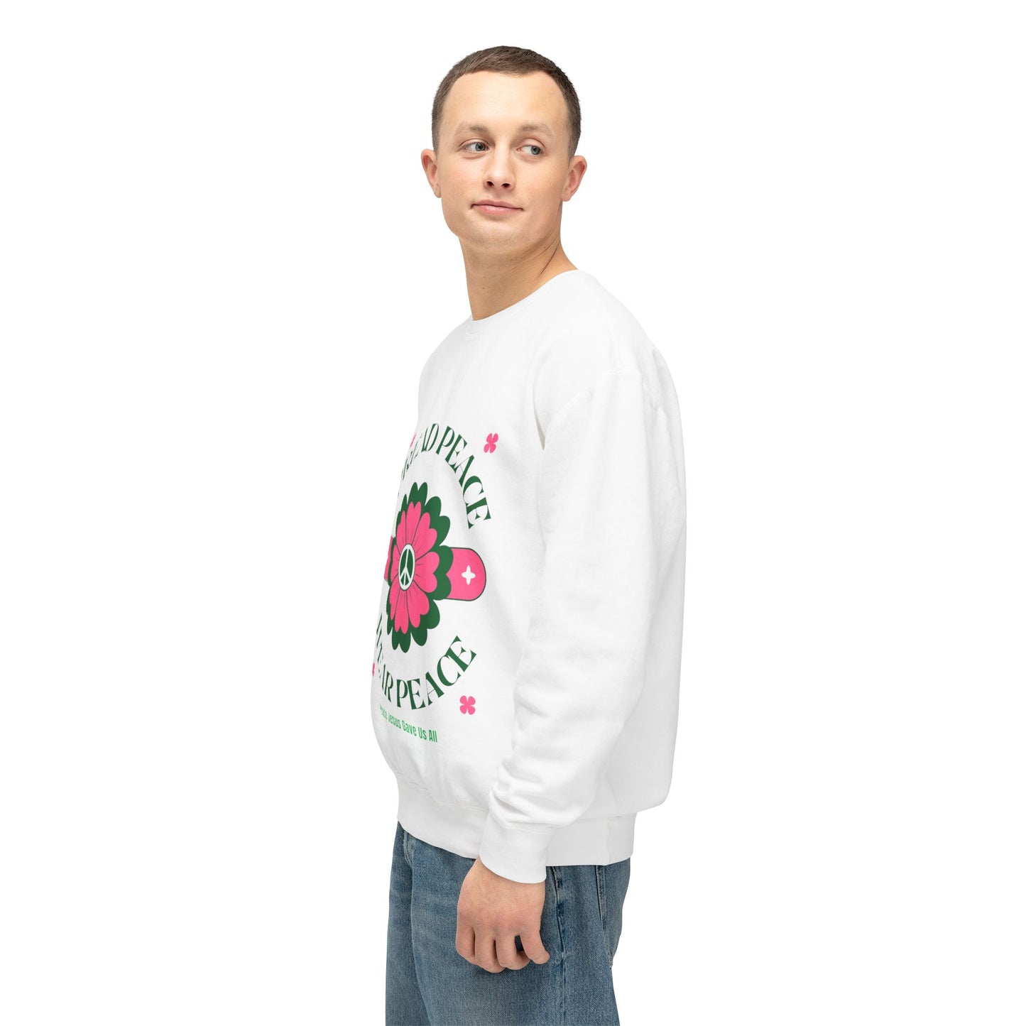 Unisex Lightweight Crewneck Sweatshirt – Spread Peace & Wear Peace