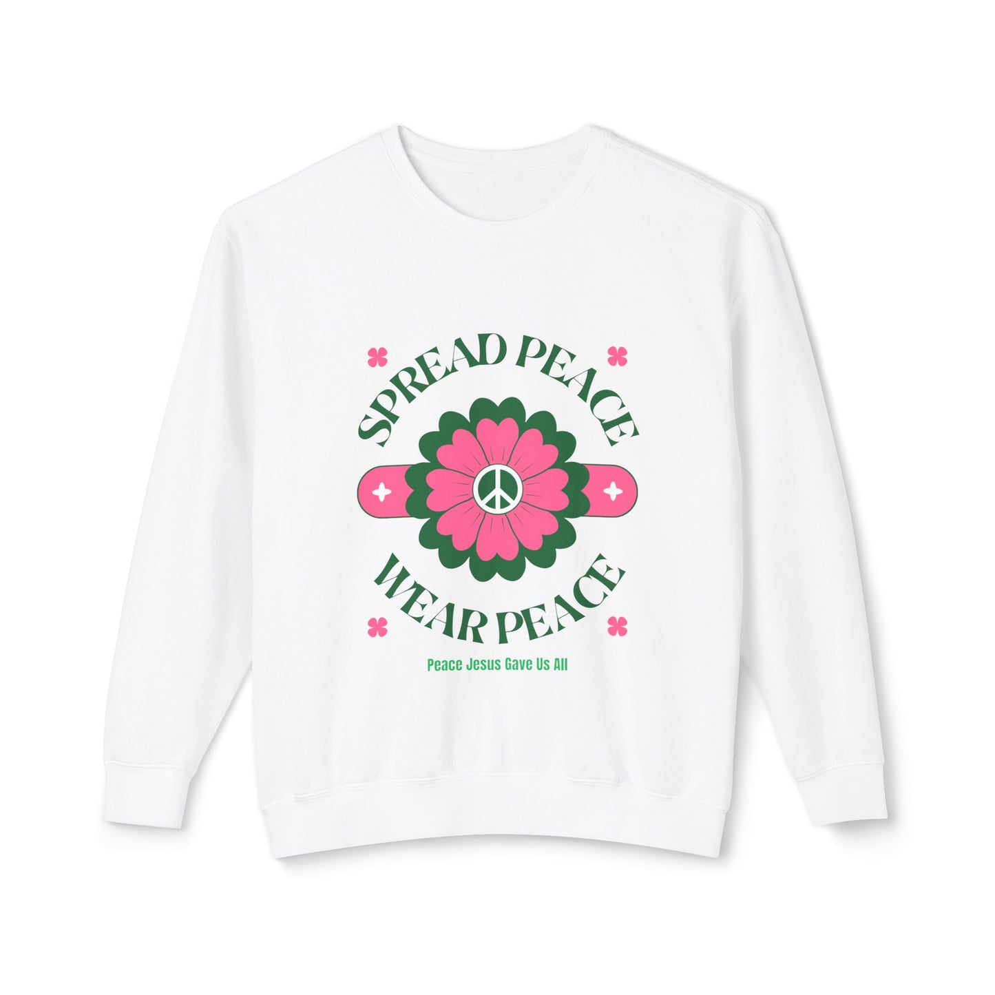 Unisex Lightweight Crewneck Sweatshirt – Spread Peace & Wear Peace