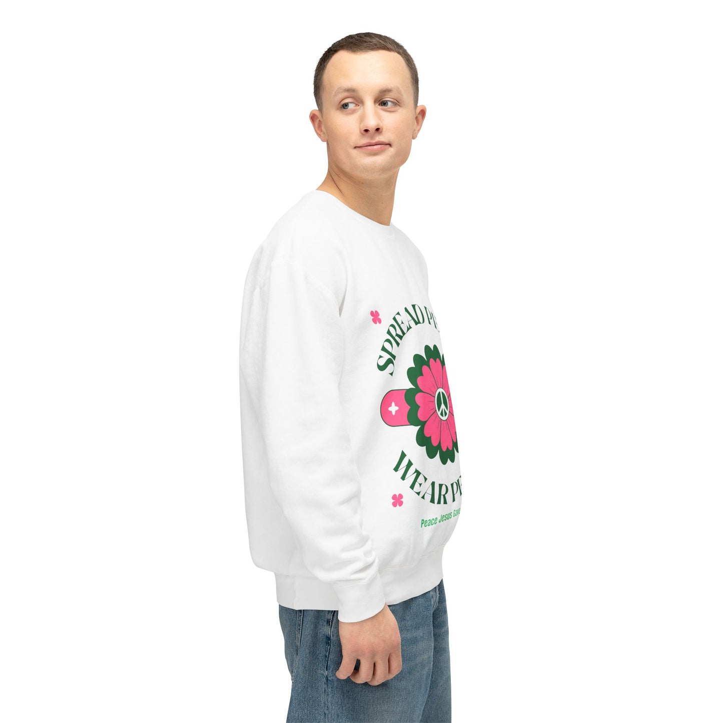 Unisex Lightweight Crewneck Sweatshirt – Spread Peace & Wear Peace