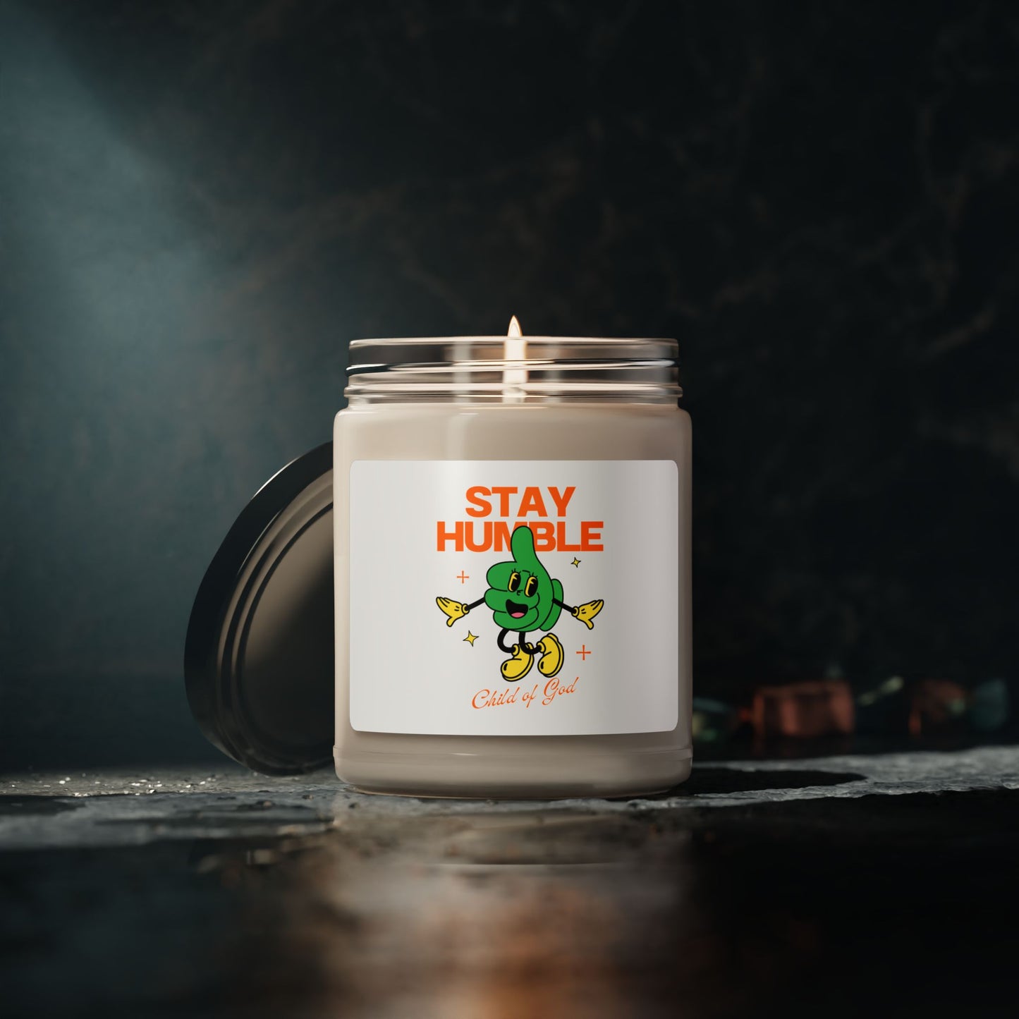 Stay Humble Scented Soy Candle | 9oz Candle for Home Decor, Relaxation Gift, Motivational Candle, Self-Care, Celebration