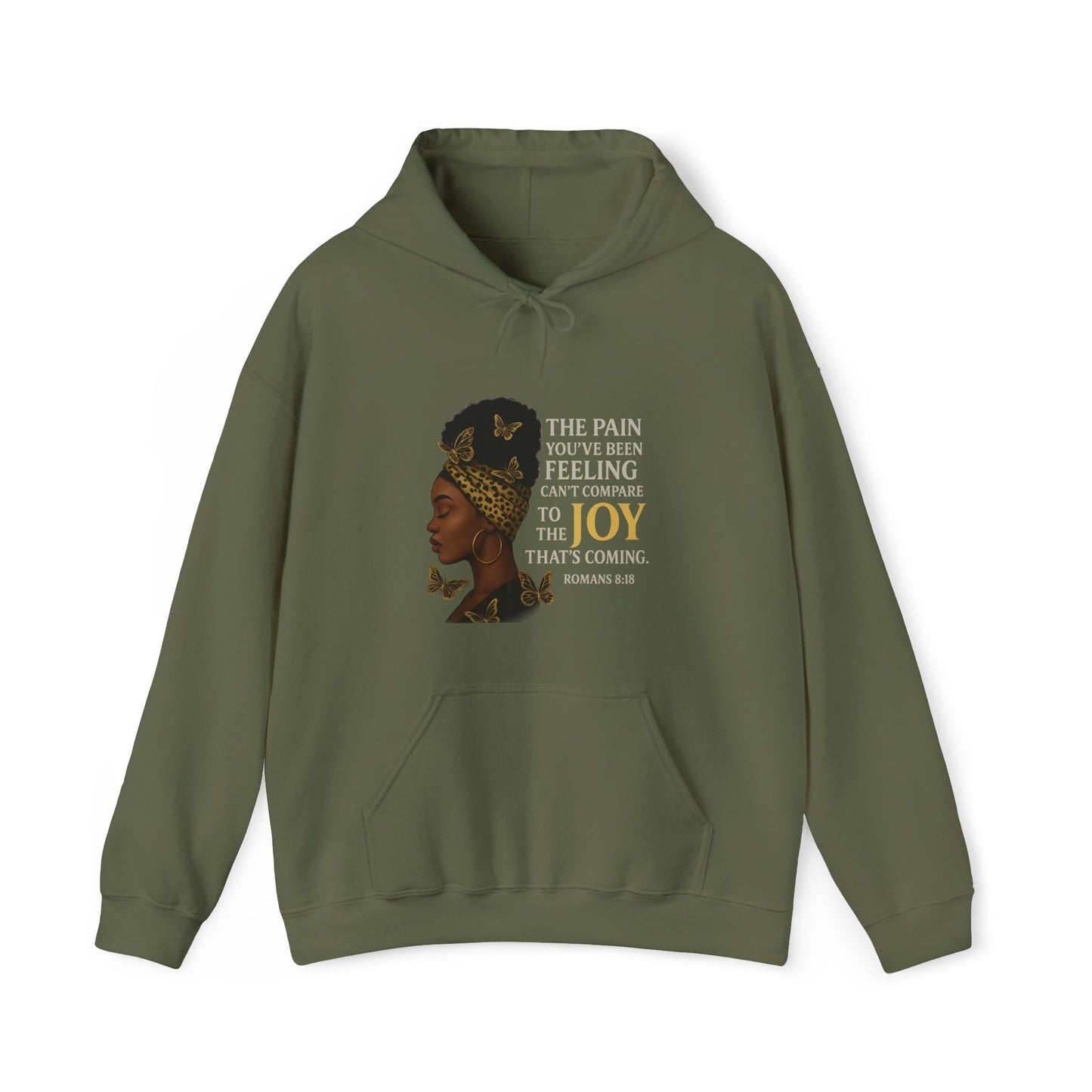 Joy Is Coming” Romans 8:18 Inspirational Hoodie