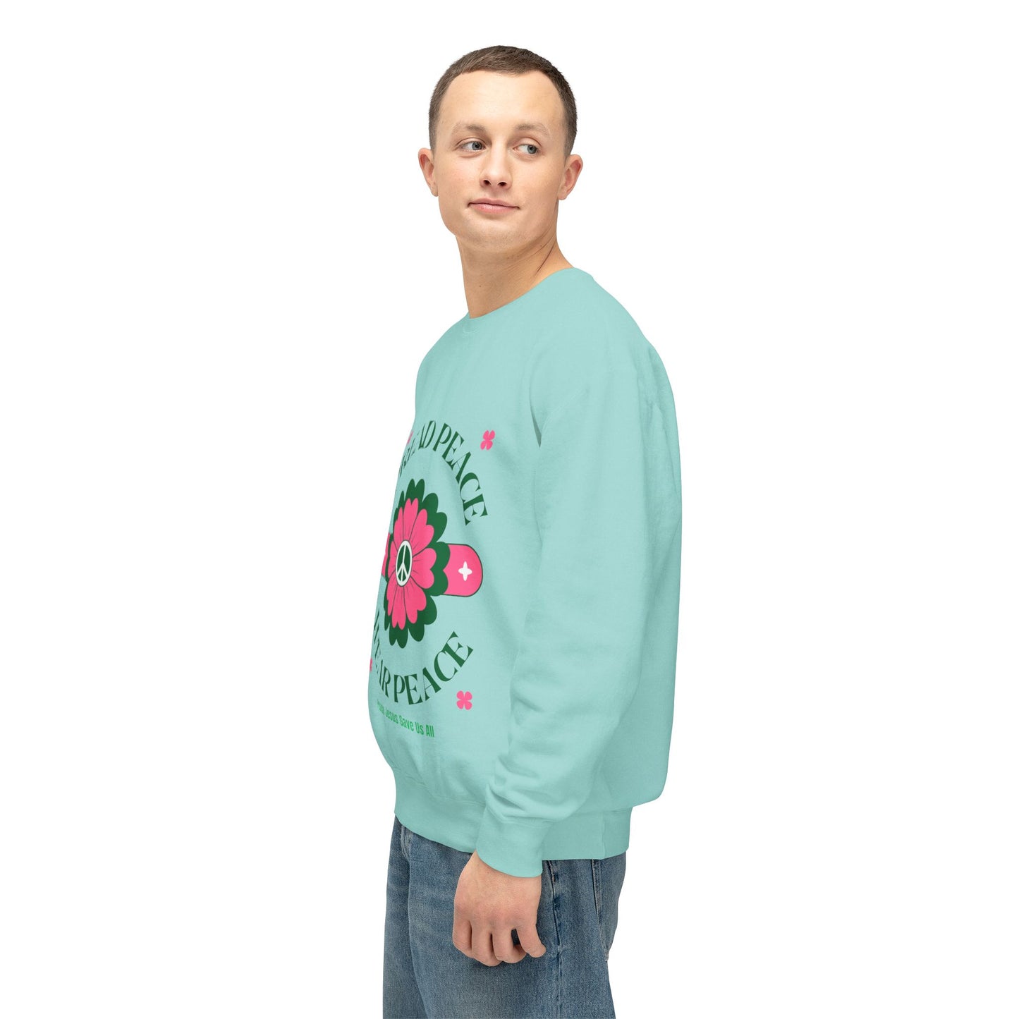 Unisex Lightweight Crewneck Sweatshirt – Spread Peace & Wear Peace