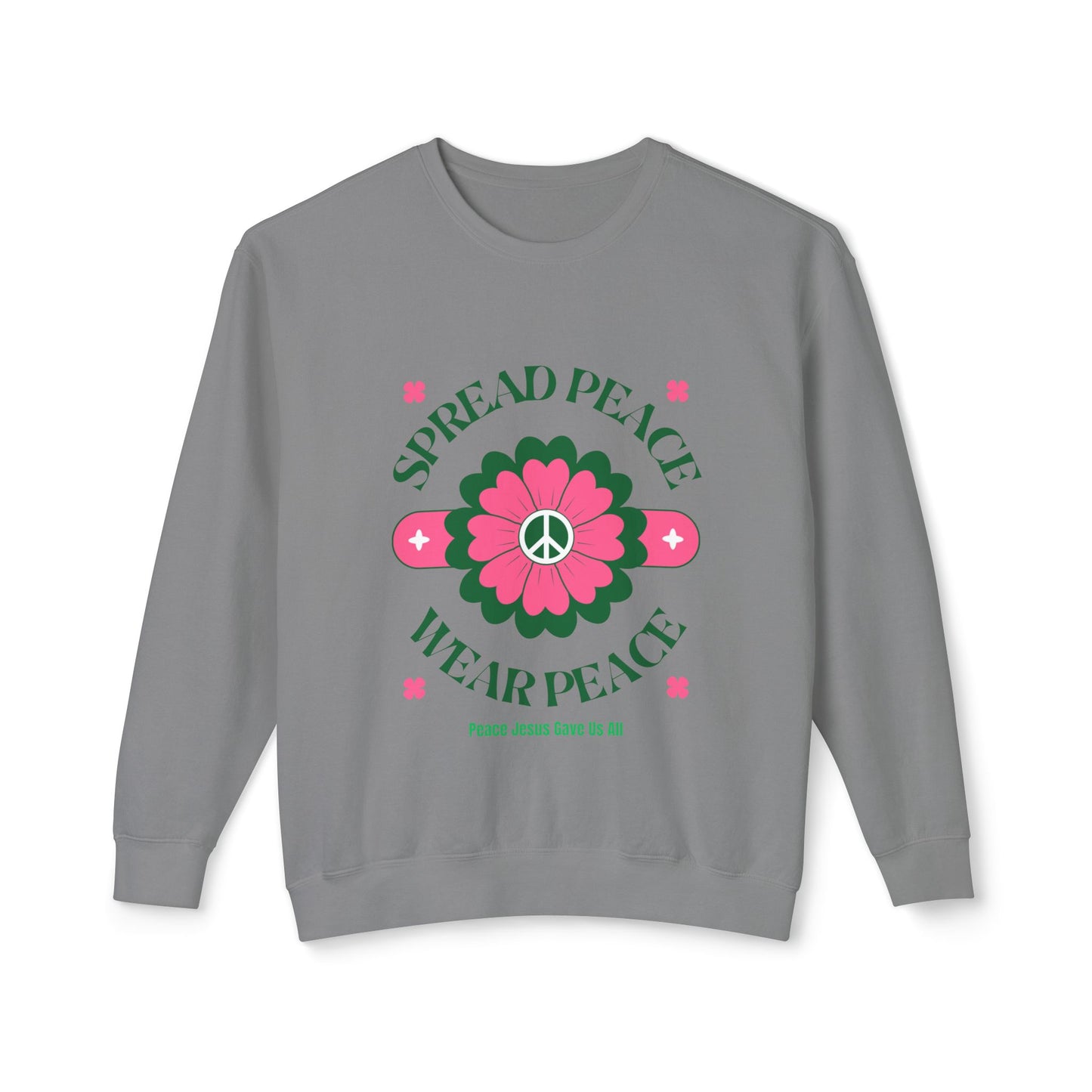Unisex Lightweight Crewneck Sweatshirt – Spread Peace & Wear Peace