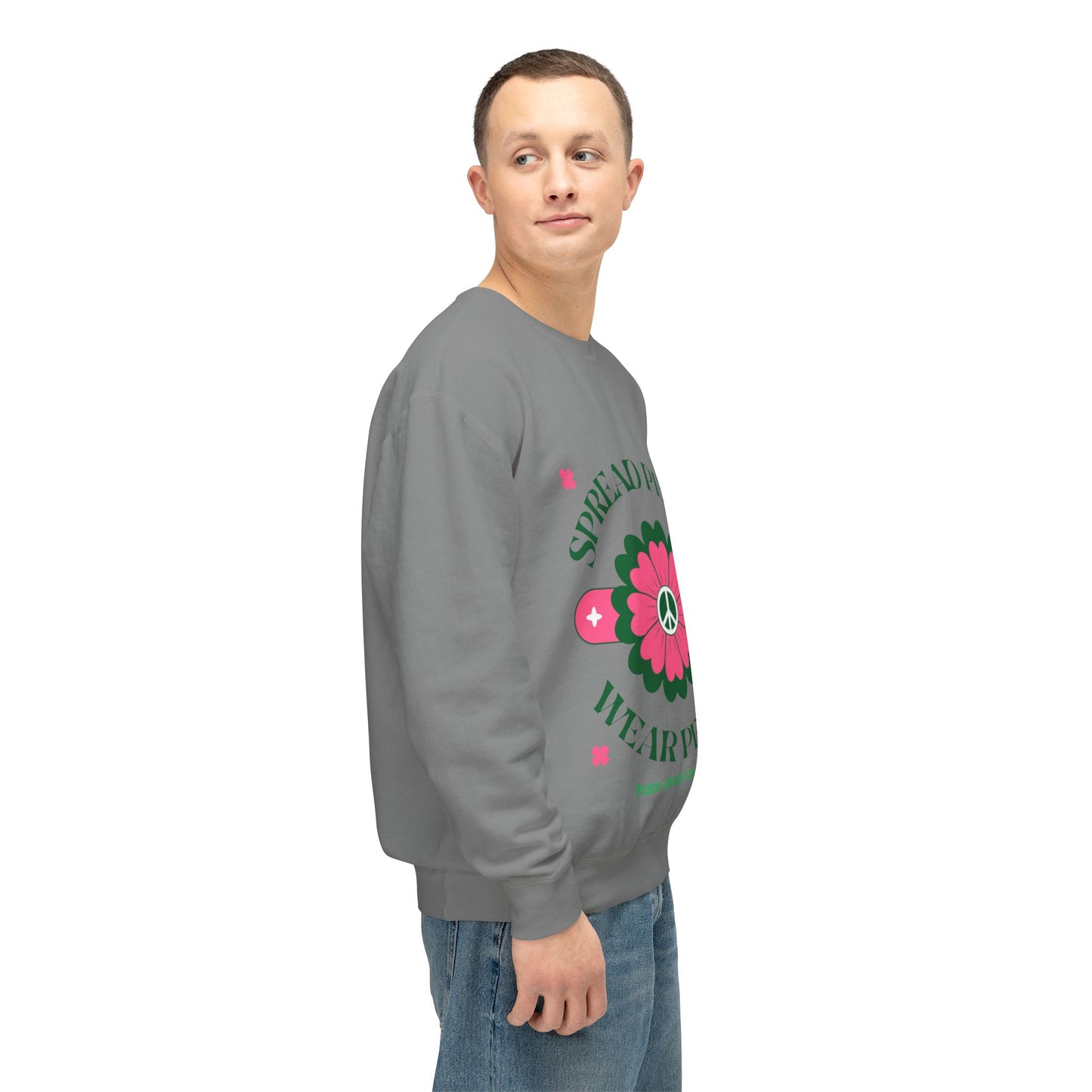 Unisex Lightweight Crewneck Sweatshirt – Spread Peace & Wear Peace