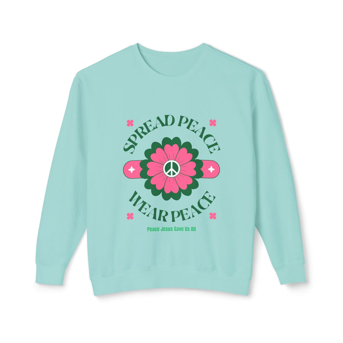 Unisex Lightweight Crewneck Sweatshirt – Spread Peace & Wear Peace