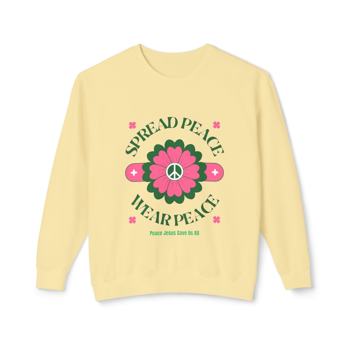 Unisex Lightweight Crewneck Sweatshirt – Spread Peace & Wear Peace