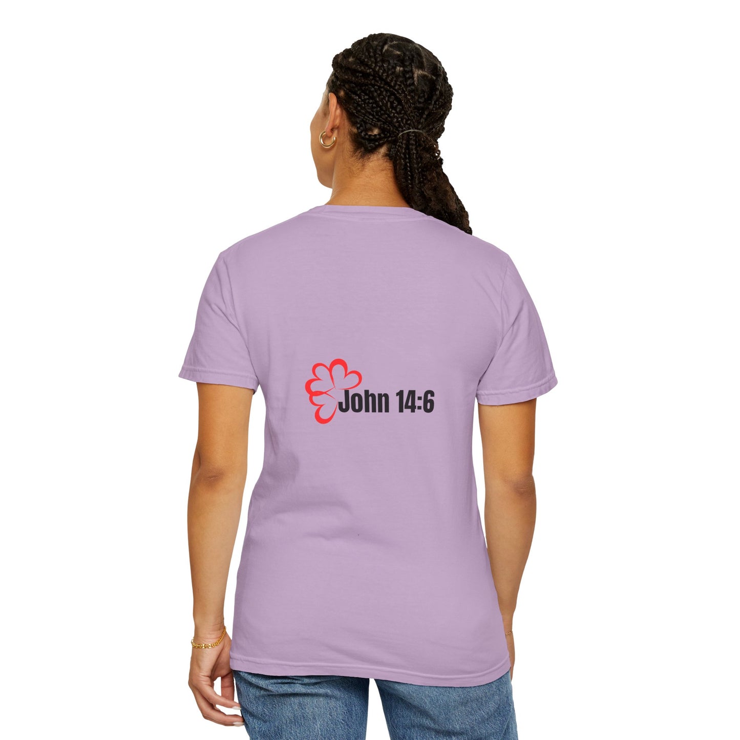Faith-Inspired Garment-Dyed Tee – The Way, The Truth, The Life | Christian Apparel, Bible Verse T-Shirt, Religious Gift