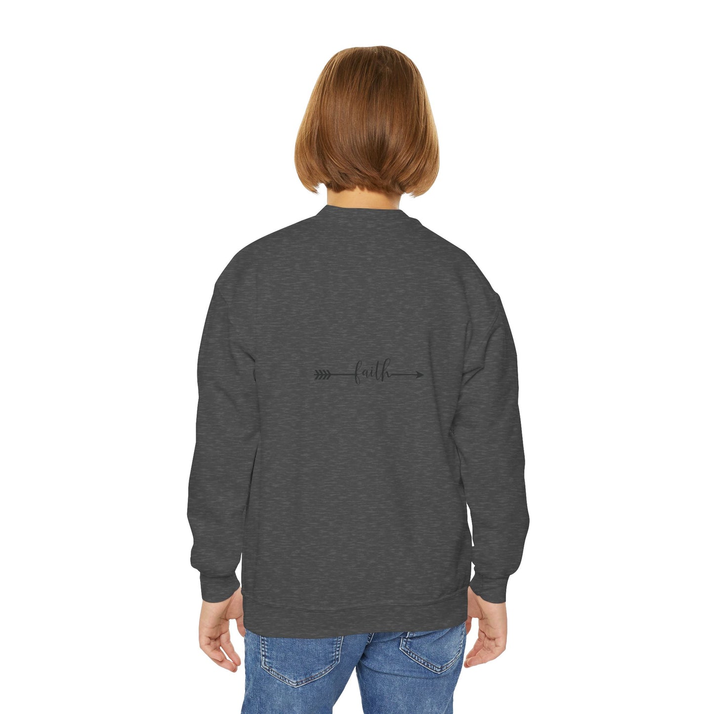 Christian Youth Crewneck Sweatshirt - 'Bloom Life Is Good with Christ'