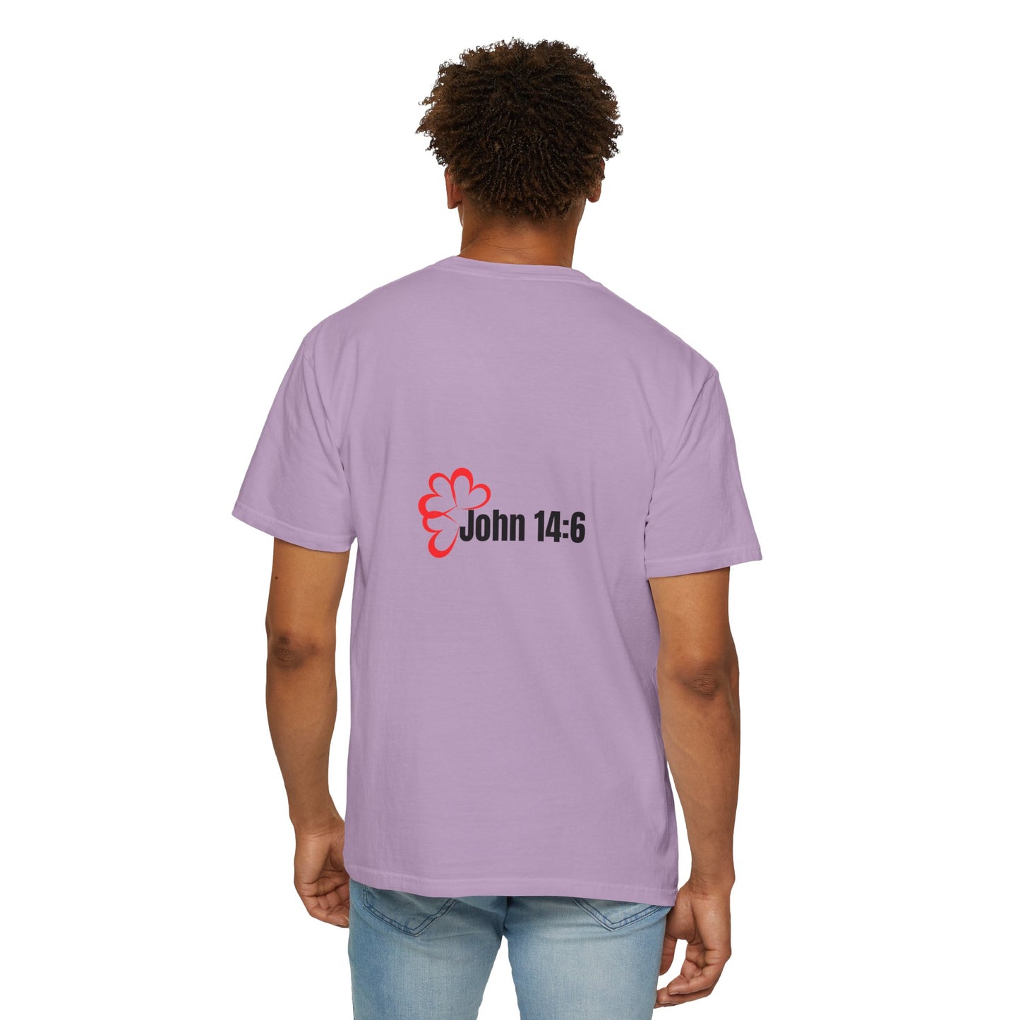 Faith-Inspired Garment-Dyed Tee – The Way, The Truth, The Life | Christian Apparel, Bible Verse T-Shirt, Religious Gift