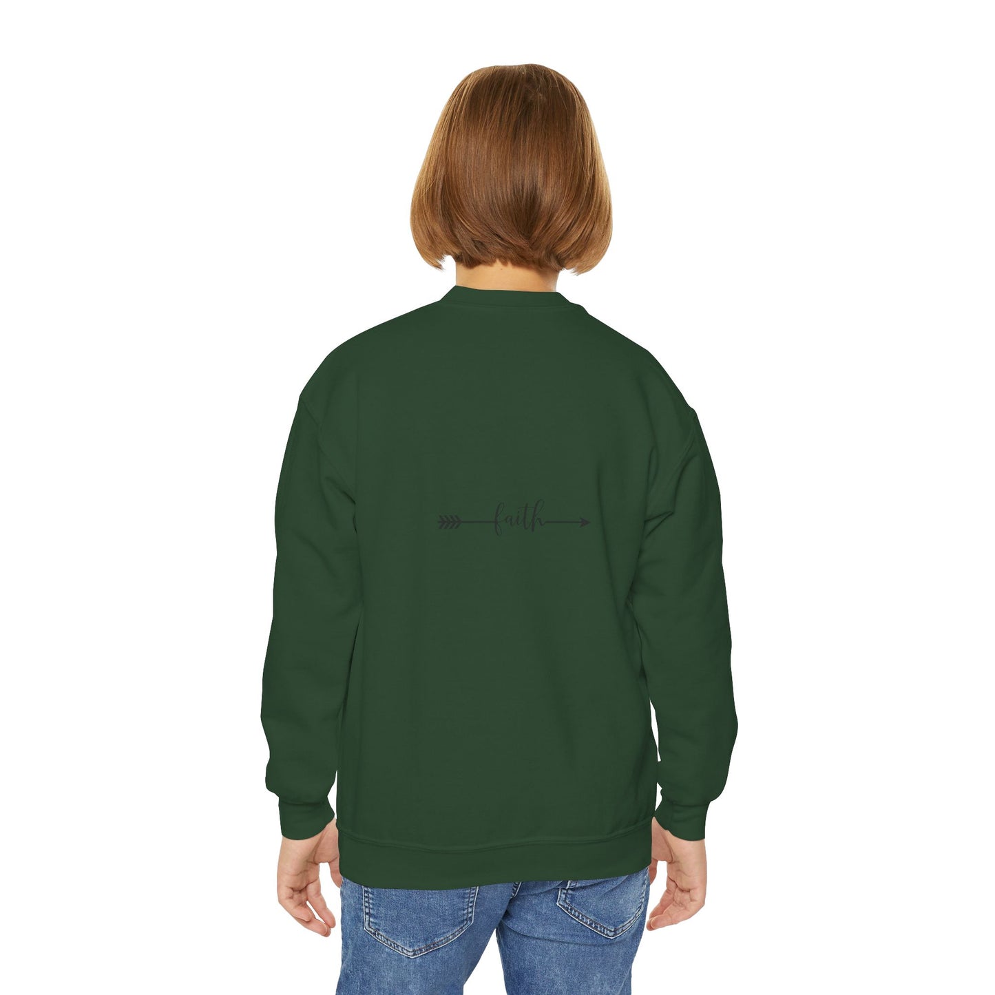 Christian Youth Crewneck Sweatshirt - 'Bloom Life Is Good with Christ'