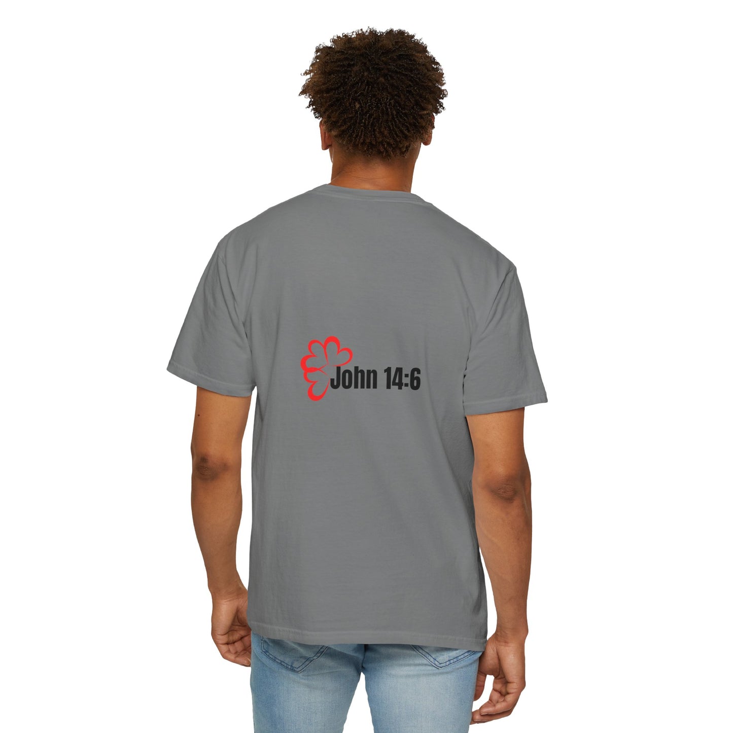 Faith-Inspired Garment-Dyed Tee – The Way, The Truth, The Life | Christian Apparel, Bible Verse T-Shirt, Religious Gift