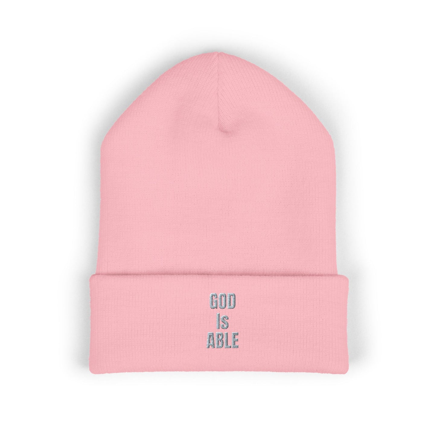 Embroidered Inspirational Beanie, Classic Cuffed Beanie, Cozy Winter Hat, Faith-Based Gift, Everyday Wear, Unique Accessory