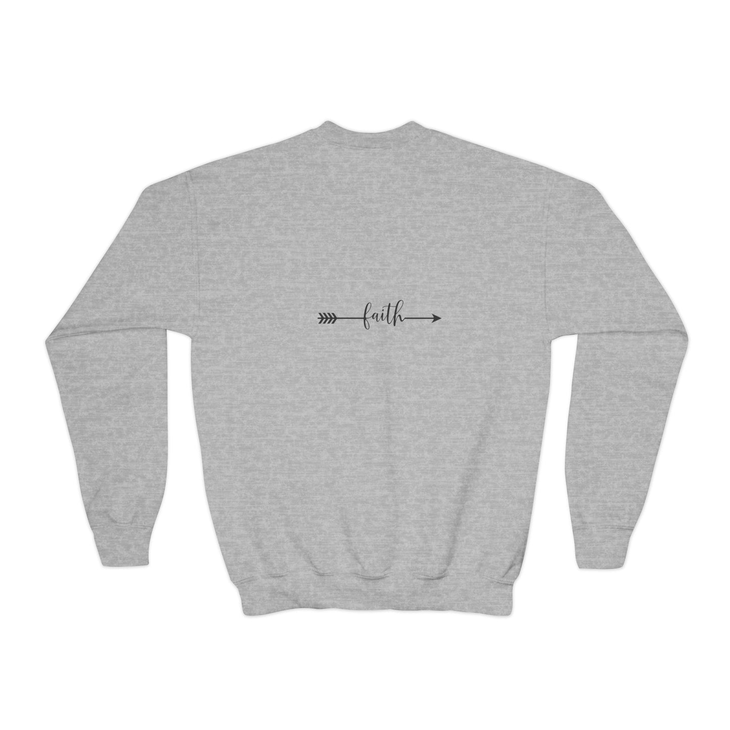 Christian Youth Crewneck Sweatshirt - 'Bloom Life Is Good with Christ'