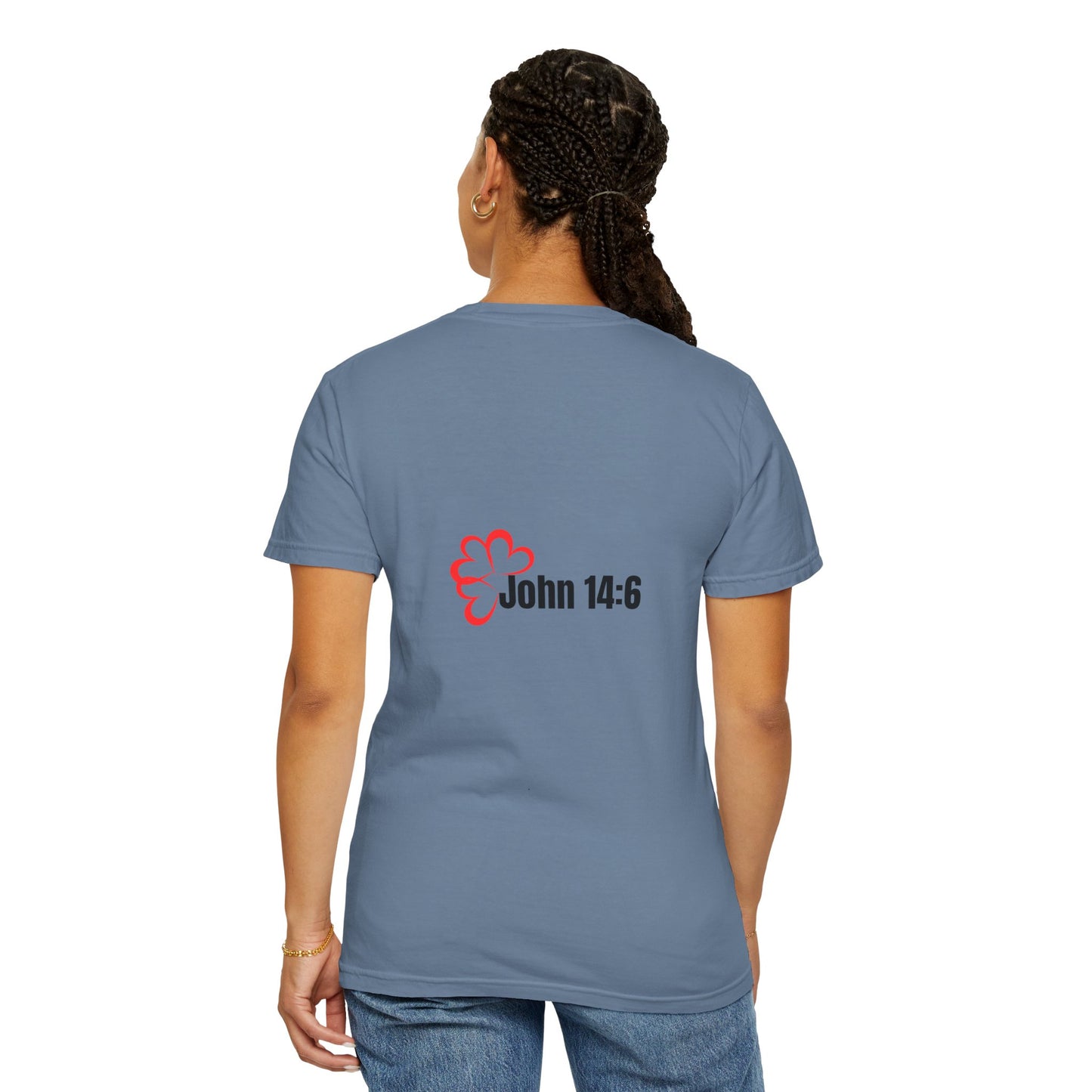 Faith-Inspired Garment-Dyed Tee – The Way, The Truth, The Life | Christian Apparel, Bible Verse T-Shirt, Religious Gift