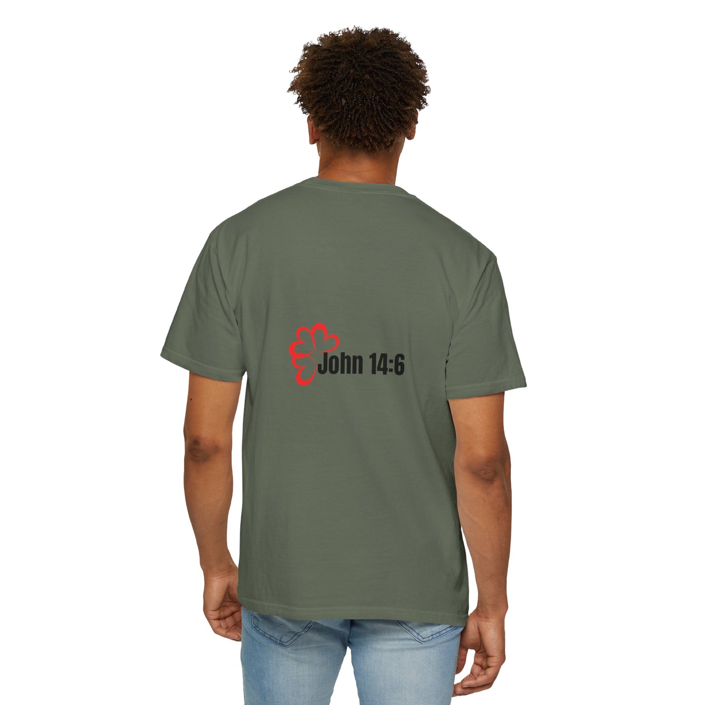 Faith-Inspired Garment-Dyed Tee – The Way, The Truth, The Life | Christian Apparel, Bible Verse T-Shirt, Religious Gift