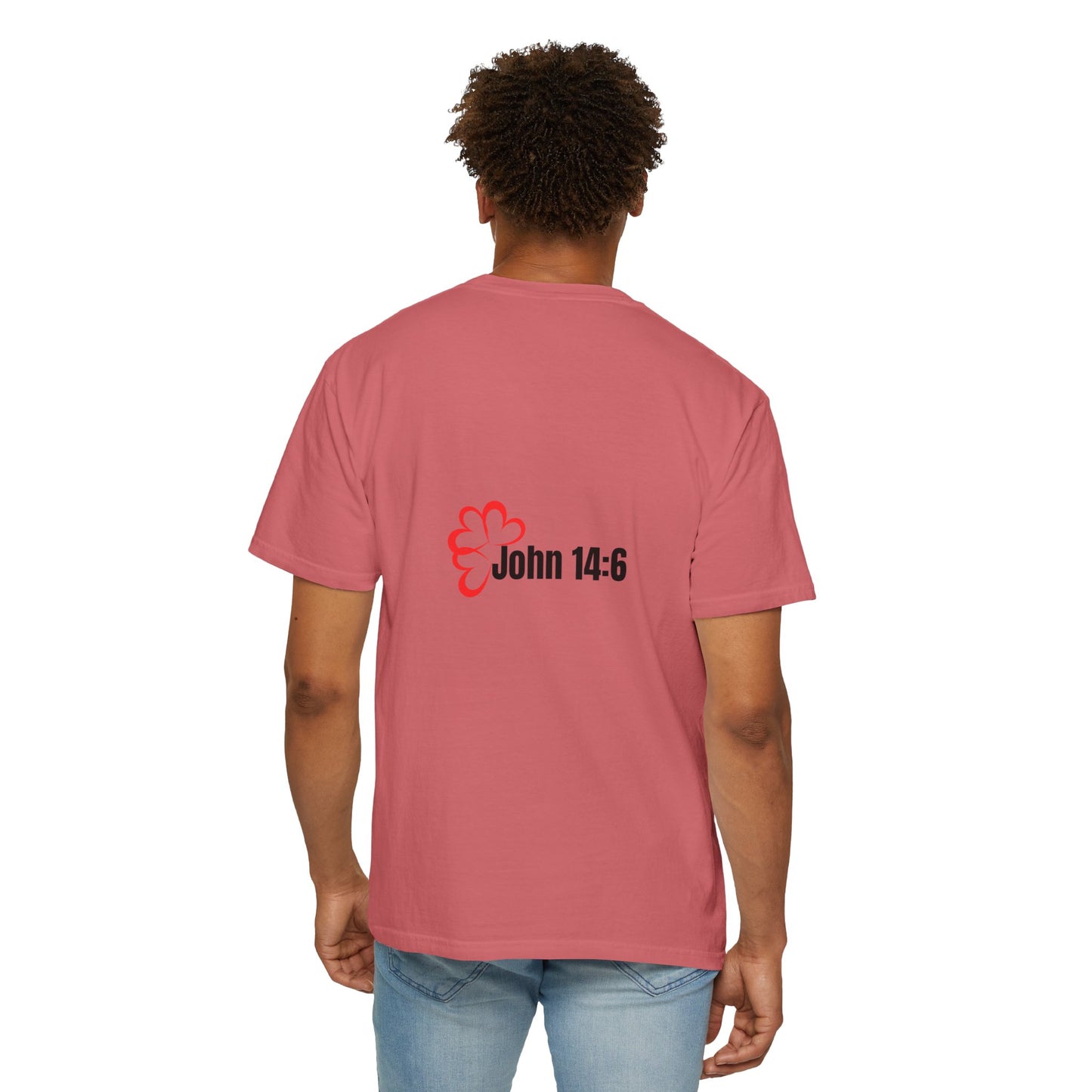 Faith-Inspired Garment-Dyed Tee – The Way, The Truth, The Life | Christian Apparel, Bible Verse T-Shirt, Religious Gift