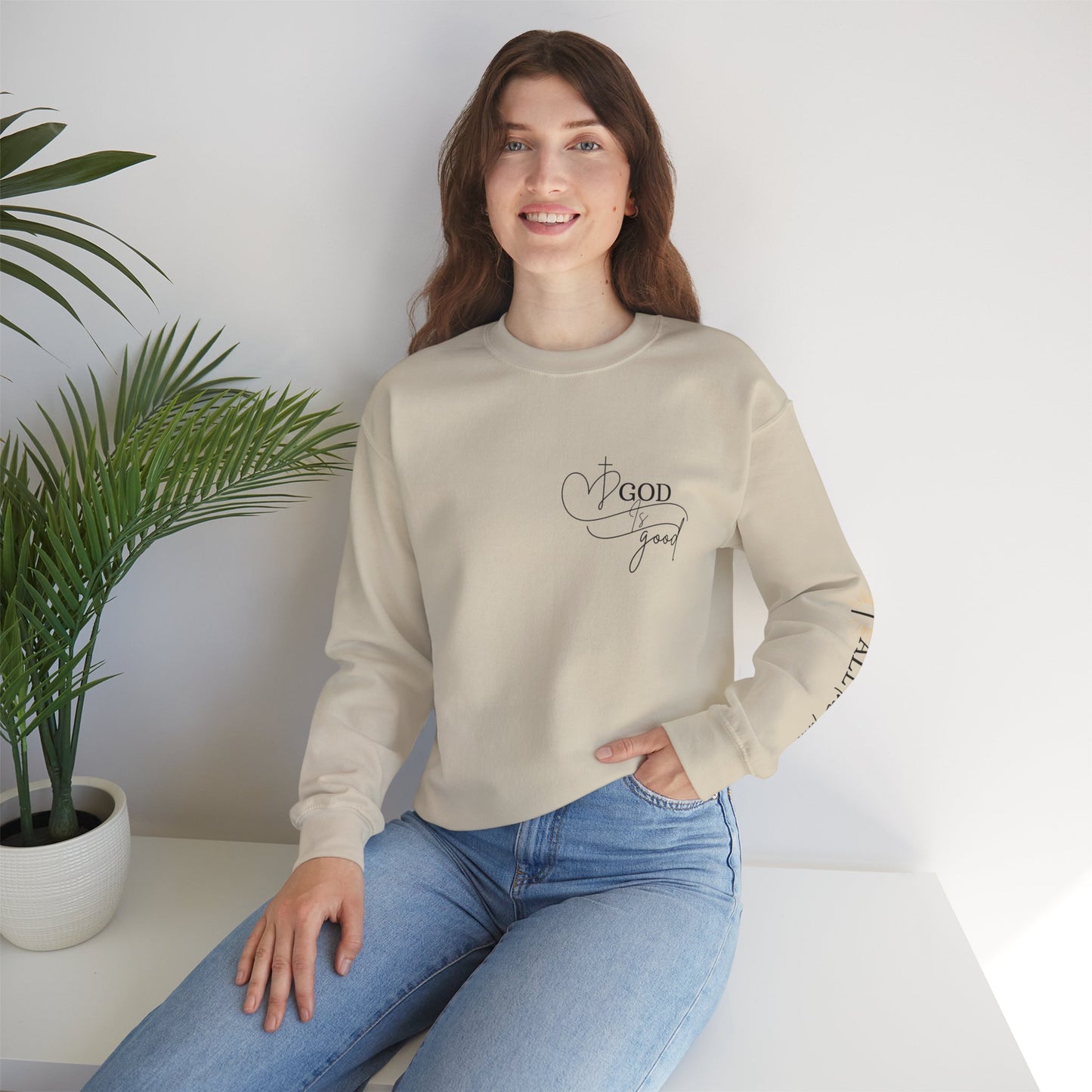 Faith-Inspired Unisex Crewneck Sweatshirt | Cozy & Comfortable Apparel for Church, Everyday Wear, and Gifts