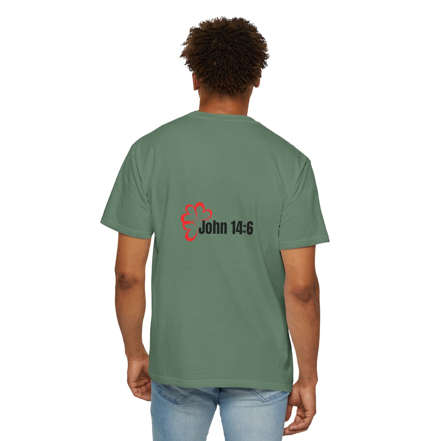 Faith-Inspired Garment-Dyed Tee – The Way, The Truth, The Life | Christian Apparel, Bible Verse T-Shirt, Religious Gift