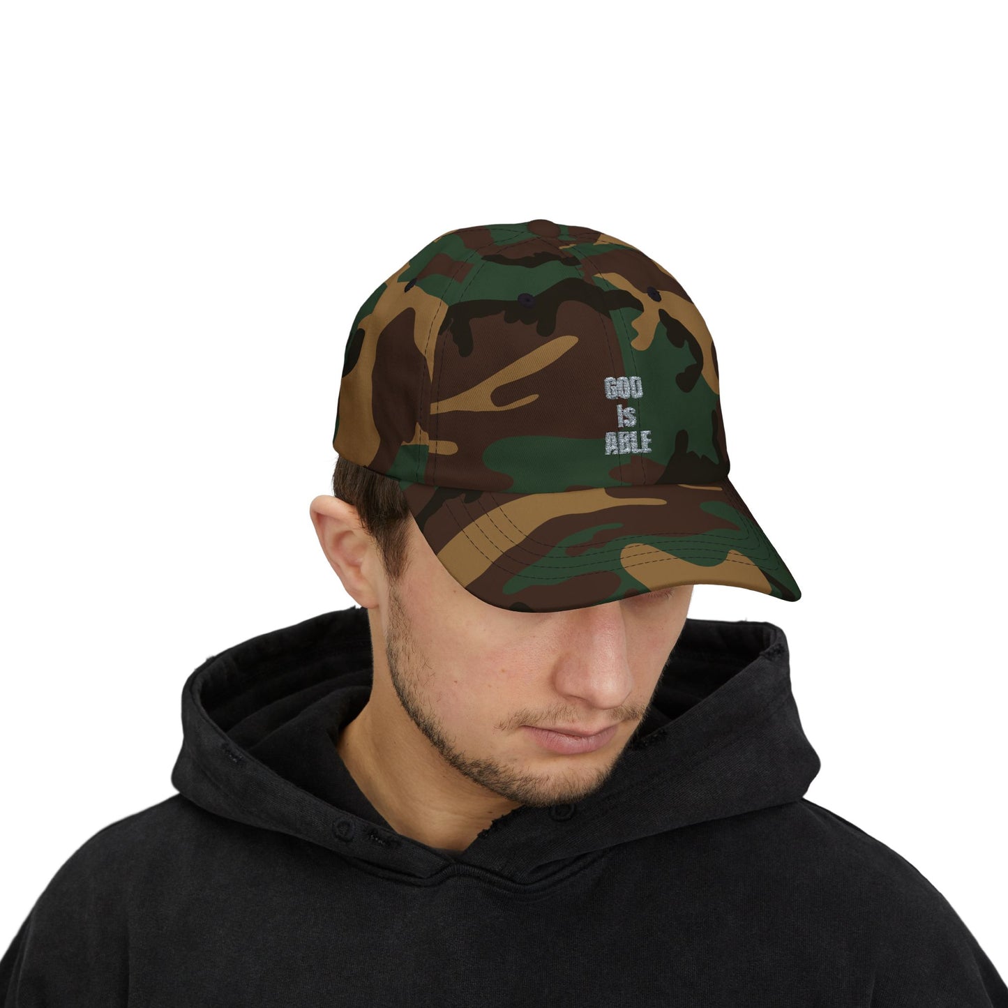 Embroidered God Is Able Classic Dad Cap