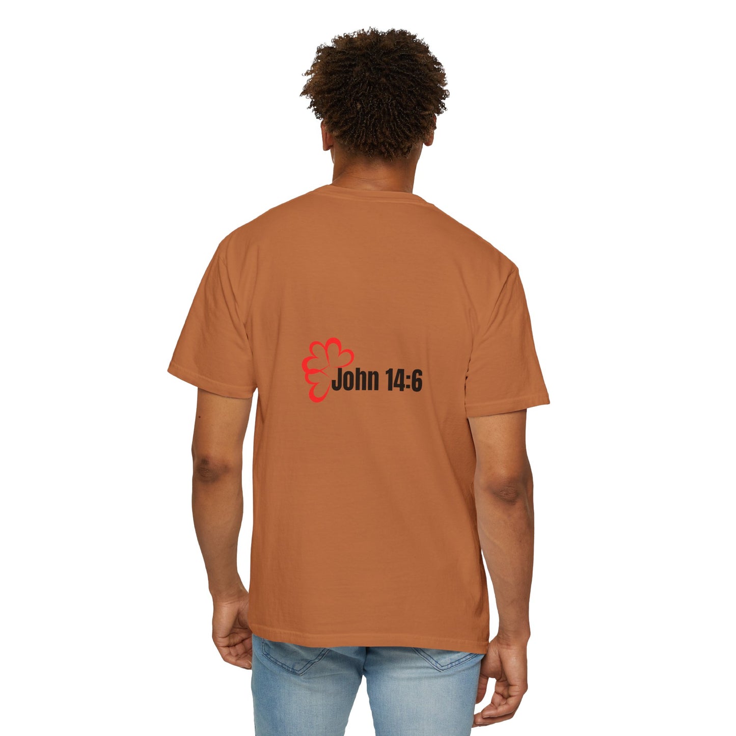 Faith-Inspired Garment-Dyed Tee – The Way, The Truth, The Life | Christian Apparel, Bible Verse T-Shirt, Religious Gift
