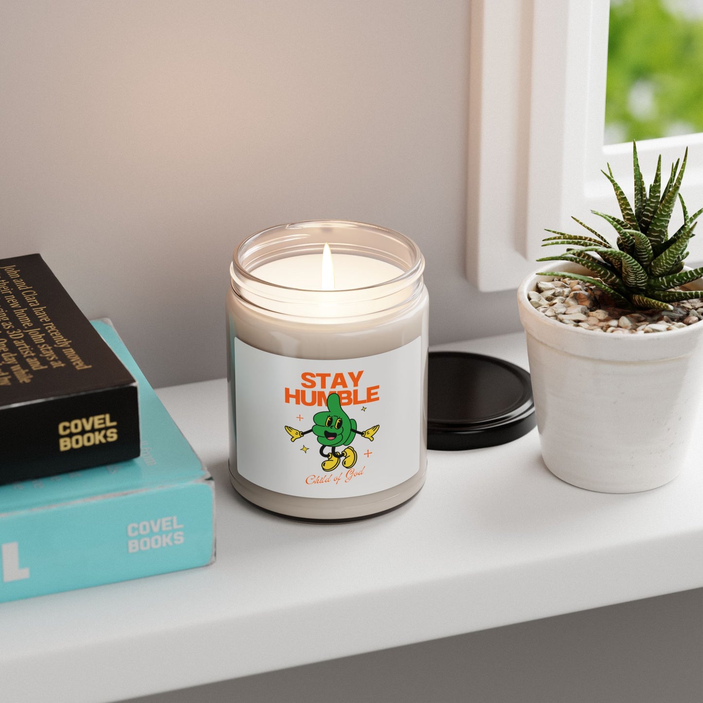 Stay Humble Scented Soy Candle | 9oz Candle for Home Decor, Relaxation Gift, Motivational Candle, Self-Care, Celebration