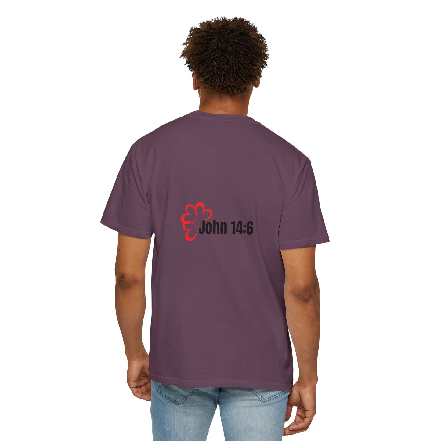 Faith-Inspired Garment-Dyed Tee – The Way, The Truth, The Life | Christian Apparel, Bible Verse T-Shirt, Religious Gift