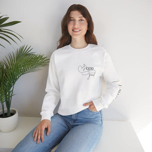 Faith-Inspired Unisex Crewneck Sweatshirt | Cozy & Comfortable Apparel for Church, Everyday Wear, and Gifts
