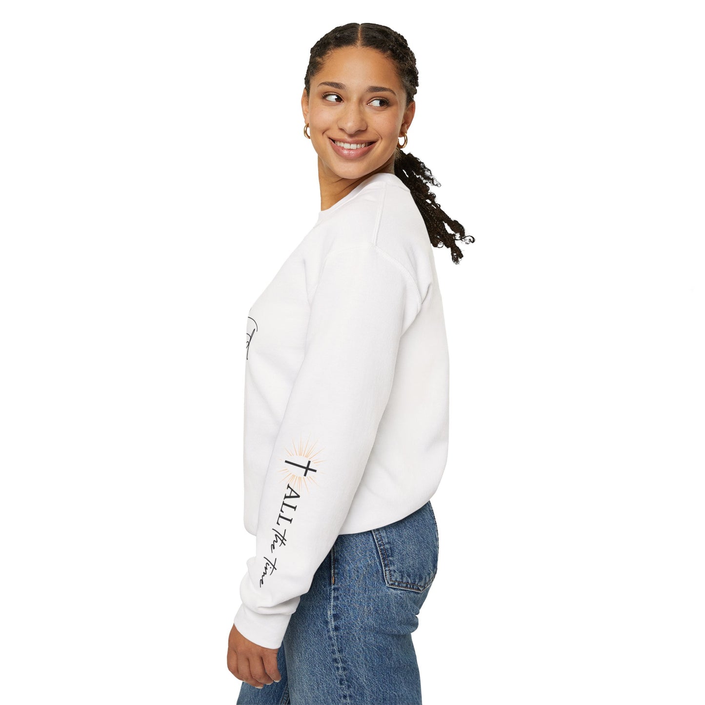 Faith-Inspired Unisex Crewneck Sweatshirt | Cozy & Comfortable Apparel for Church, Everyday Wear, and Gifts