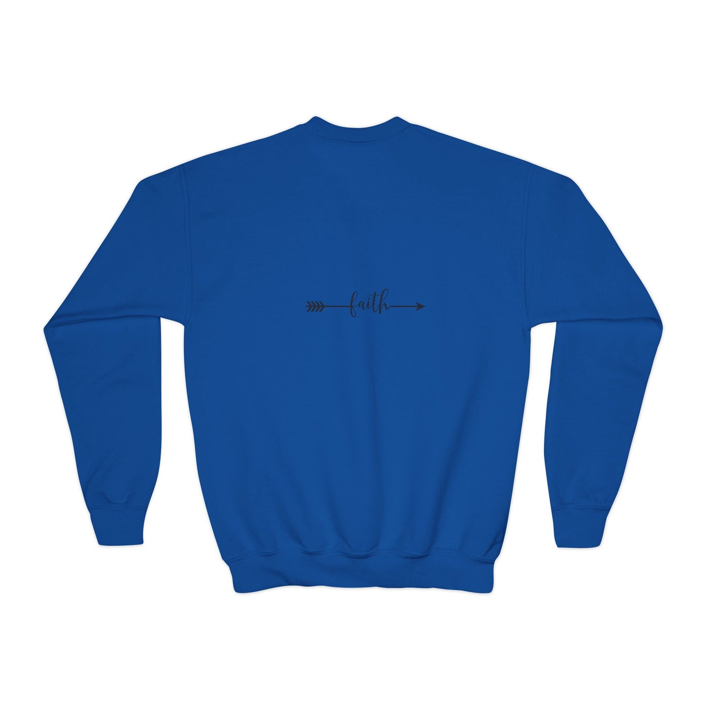 Christian Youth Crewneck Sweatshirt - 'Bloom Life Is Good with Christ'