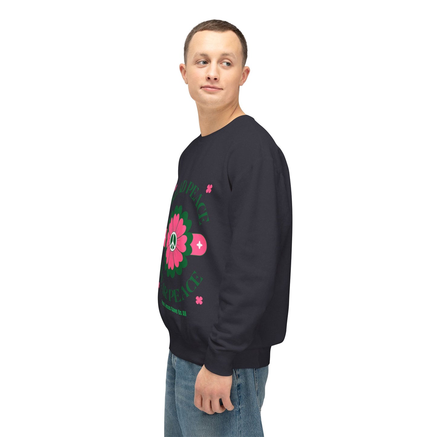 Unisex Lightweight Crewneck Sweatshirt – Spread Peace & Wear Peace