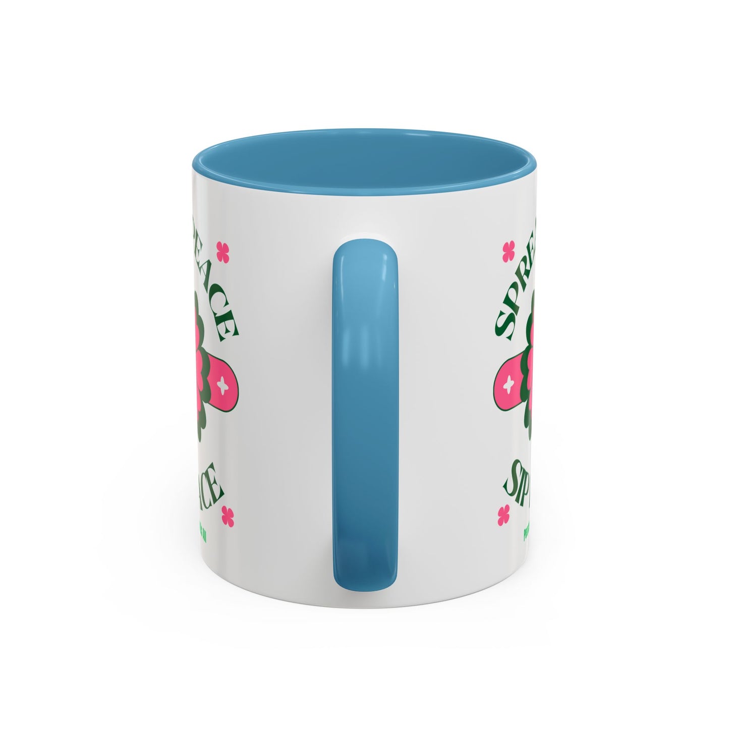 Accent Coffee Mug Ceramic Mug – Spread Peace & Sip Peace (11, 15oz)