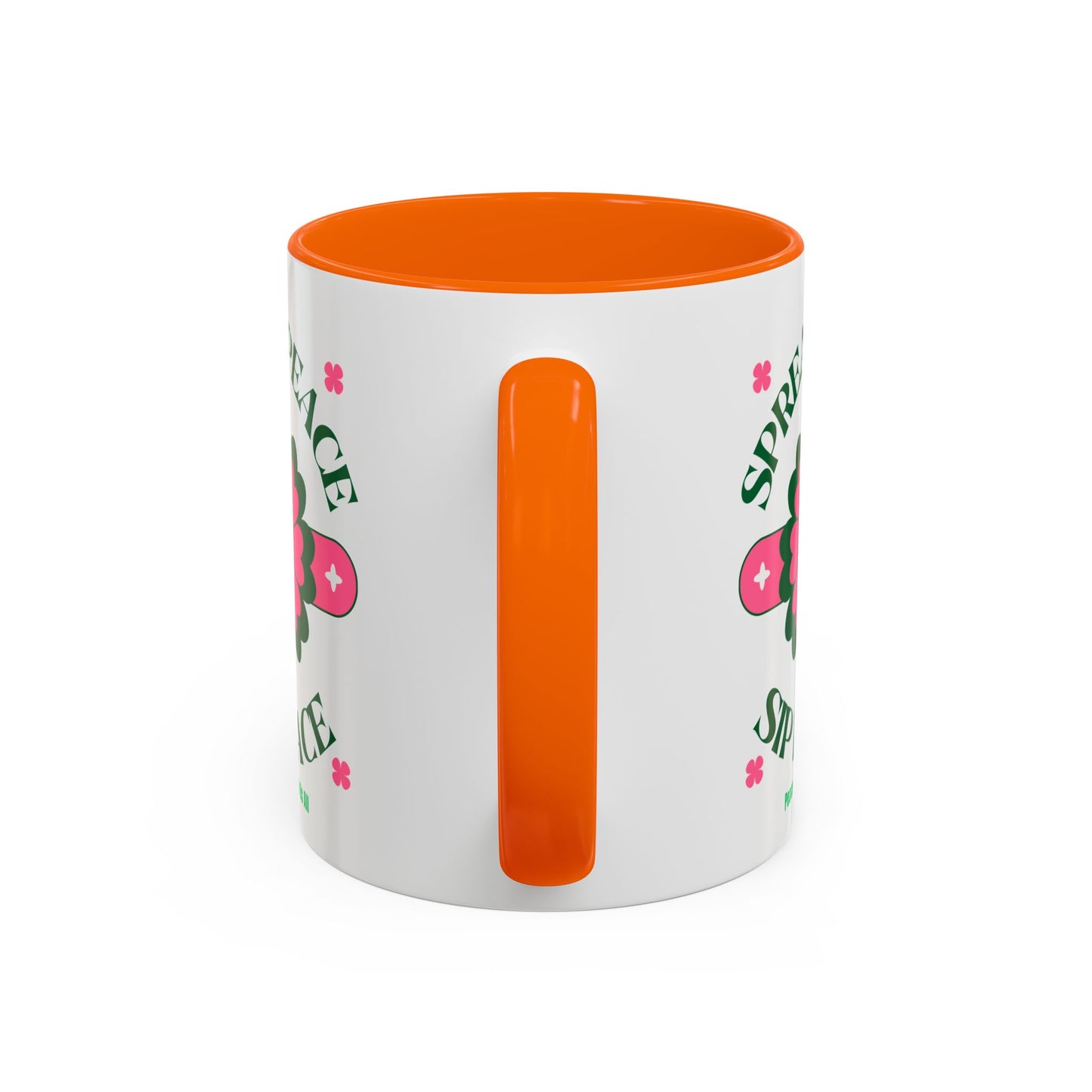 Accent Coffee Mug Ceramic Mug – Spread Peace & Sip Peace (11, 15oz)