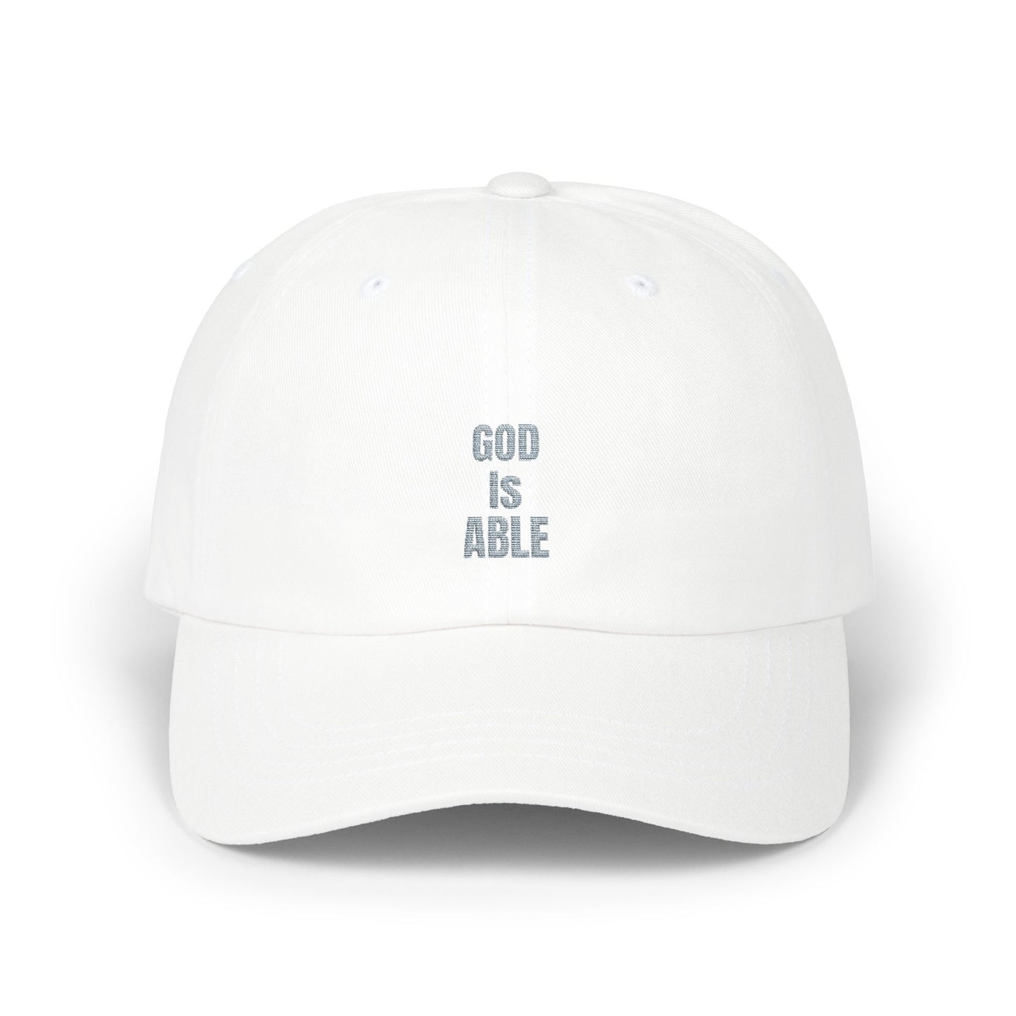 Embroidered God Is Able Classic Dad Cap