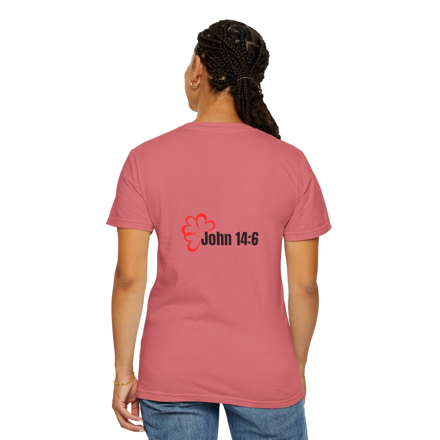 Faith-Inspired Garment-Dyed Tee – The Way, The Truth, The Life | Christian Apparel, Bible Verse T-Shirt, Religious Gift