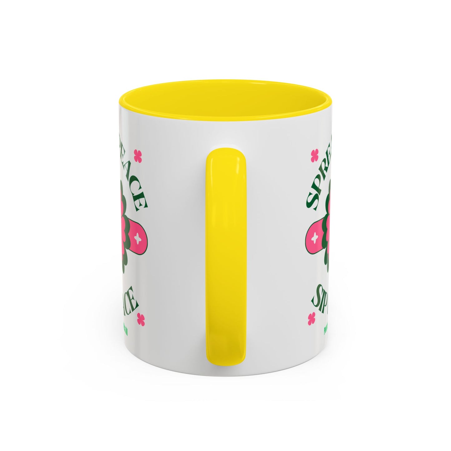 Accent Coffee Mug Ceramic Mug – Spread Peace & Sip Peace (11, 15oz)