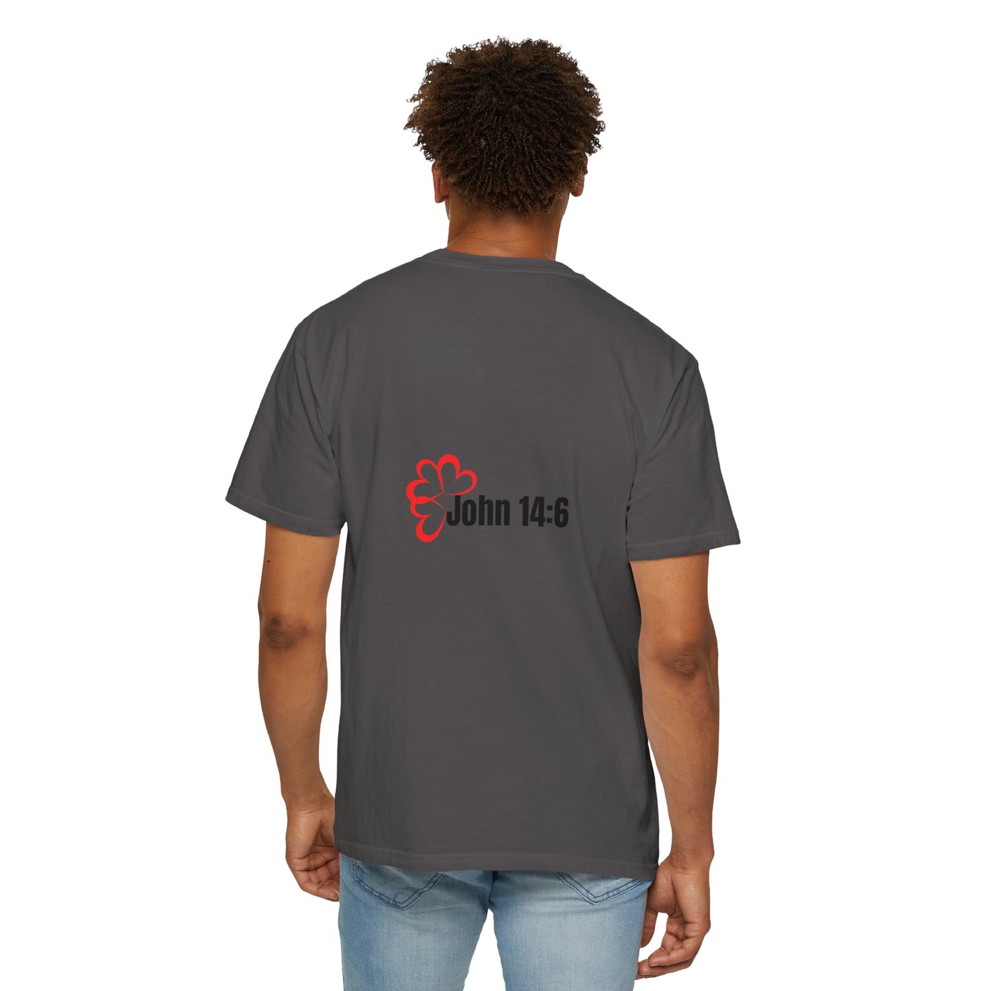 Faith-Inspired Garment-Dyed Tee – The Way, The Truth, The Life | Christian Apparel, Bible Verse T-Shirt, Religious Gift