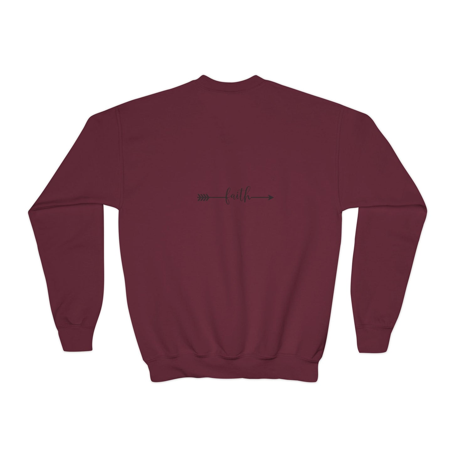 Christian Youth Crewneck Sweatshirt - 'Bloom Life Is Good with Christ'