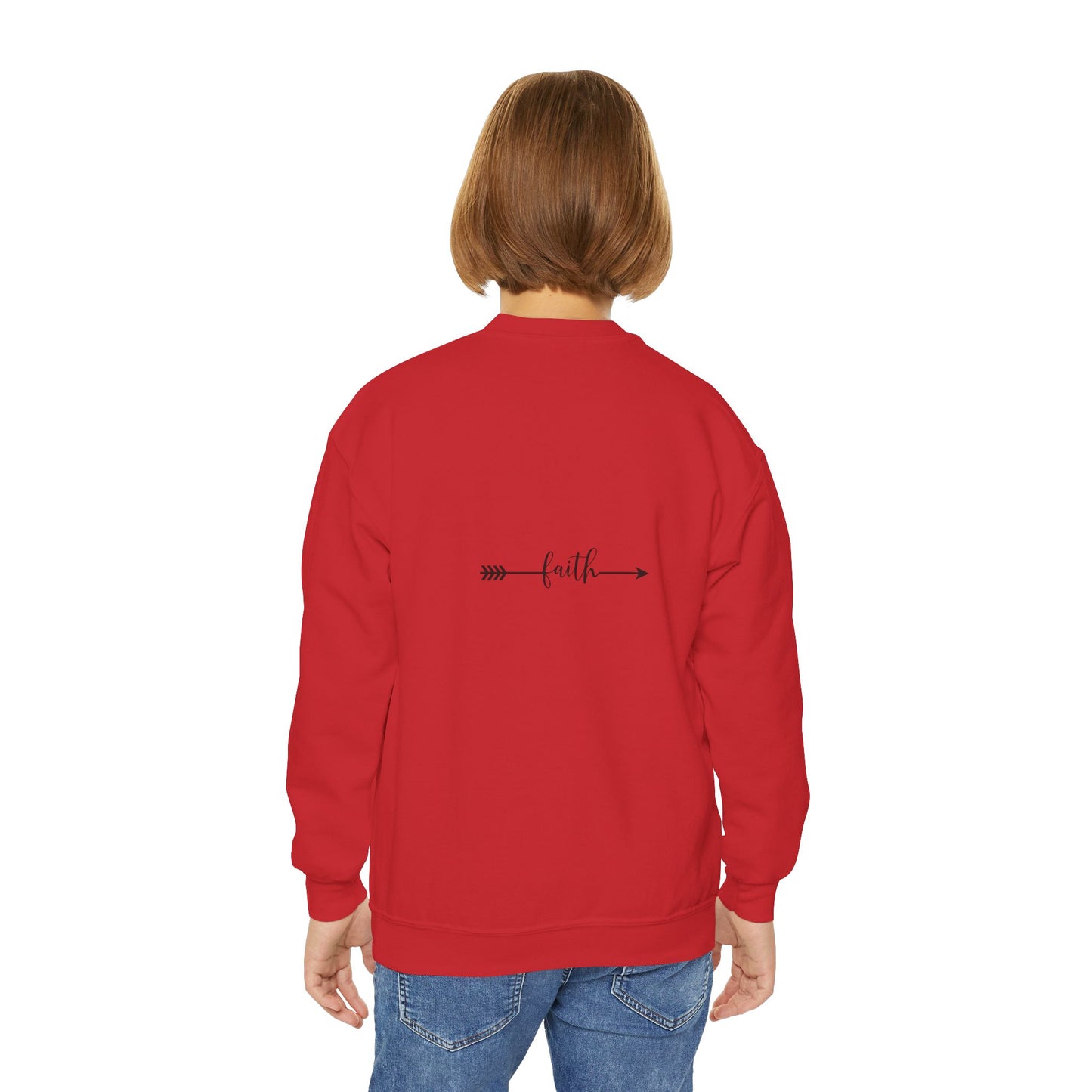 Christian Youth Crewneck Sweatshirt - 'Bloom Life Is Good with Christ'