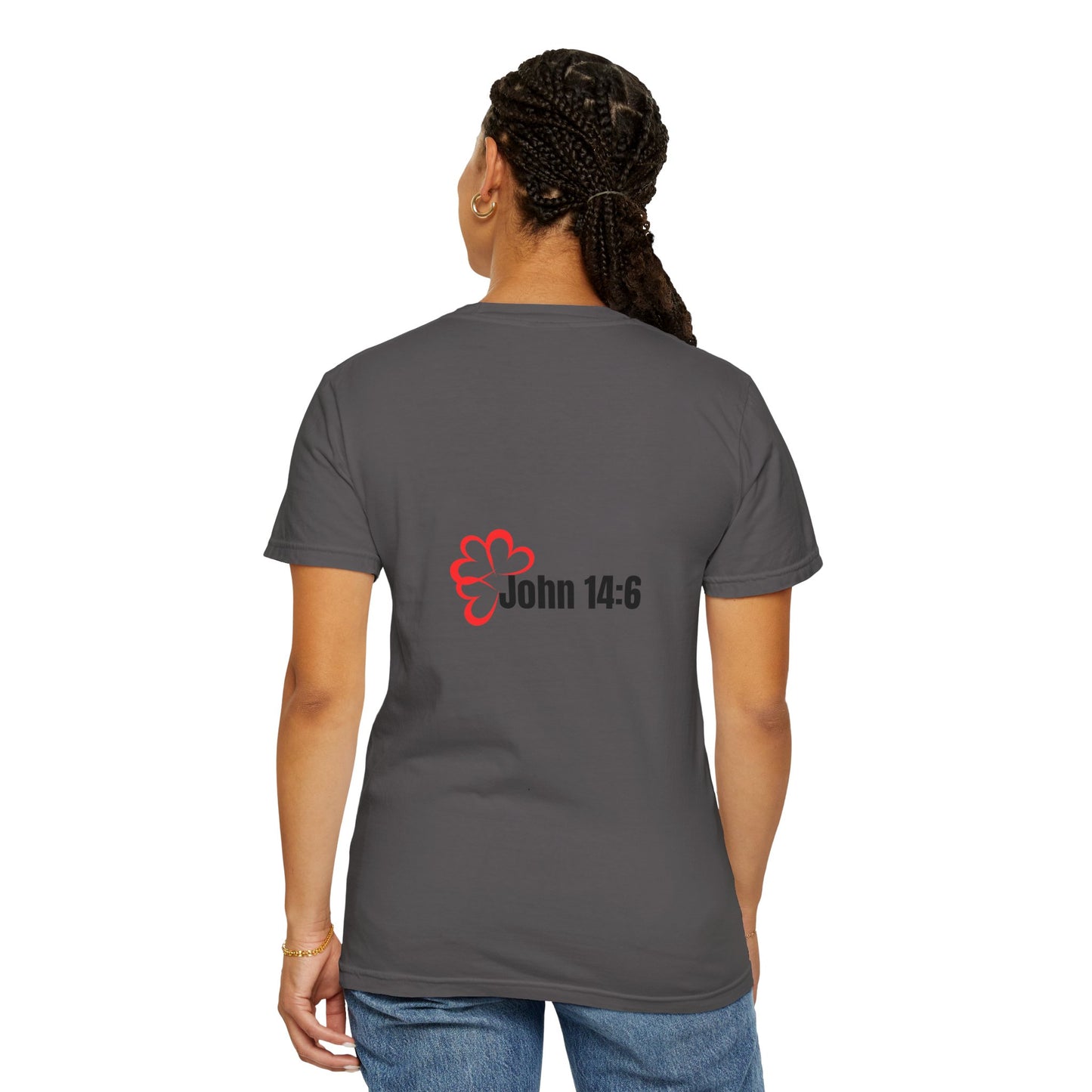 Faith-Inspired Garment-Dyed Tee – The Way, The Truth, The Life | Christian Apparel, Bible Verse T-Shirt, Religious Gift