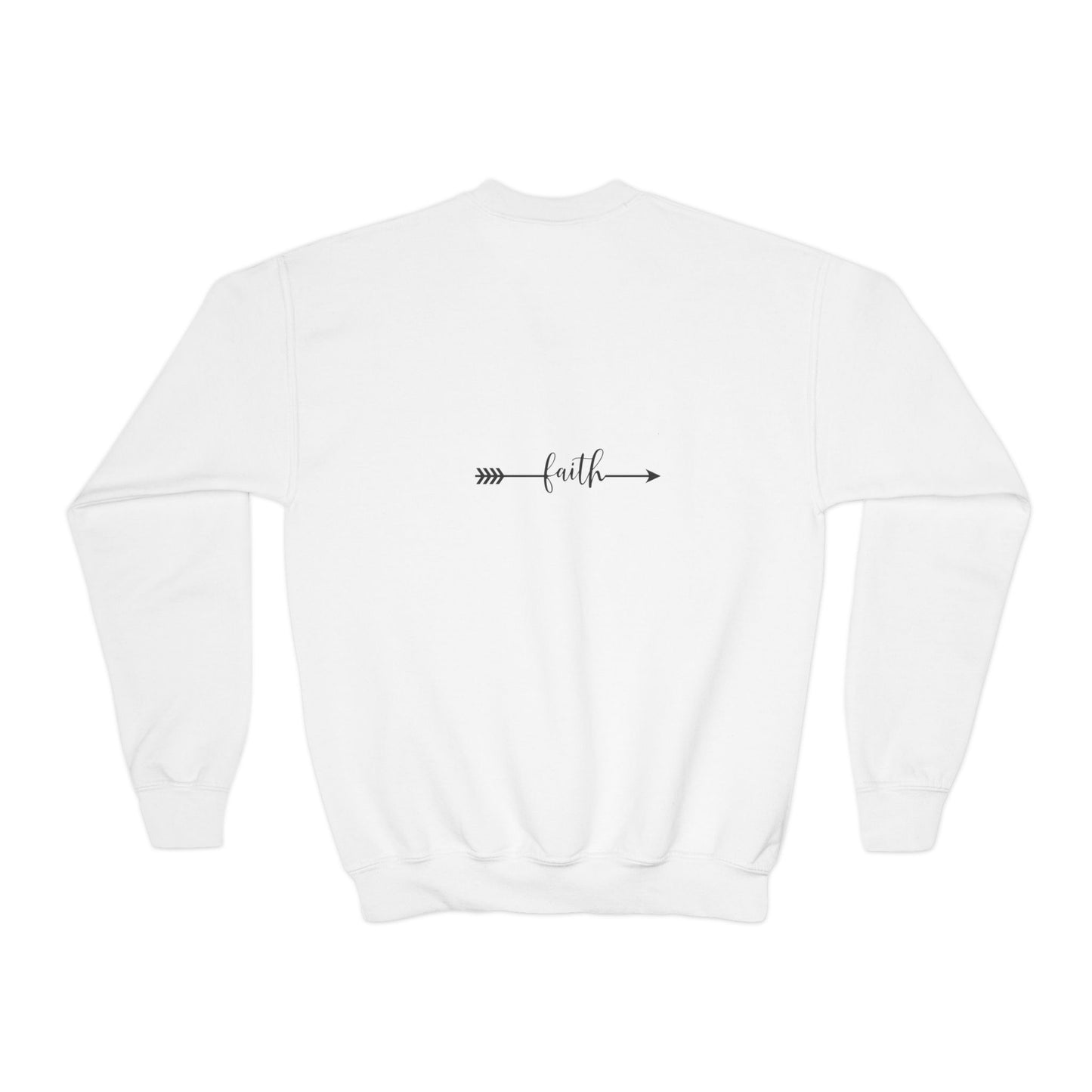 Christian Youth Crewneck Sweatshirt - 'Bloom Life Is Good with Christ'
