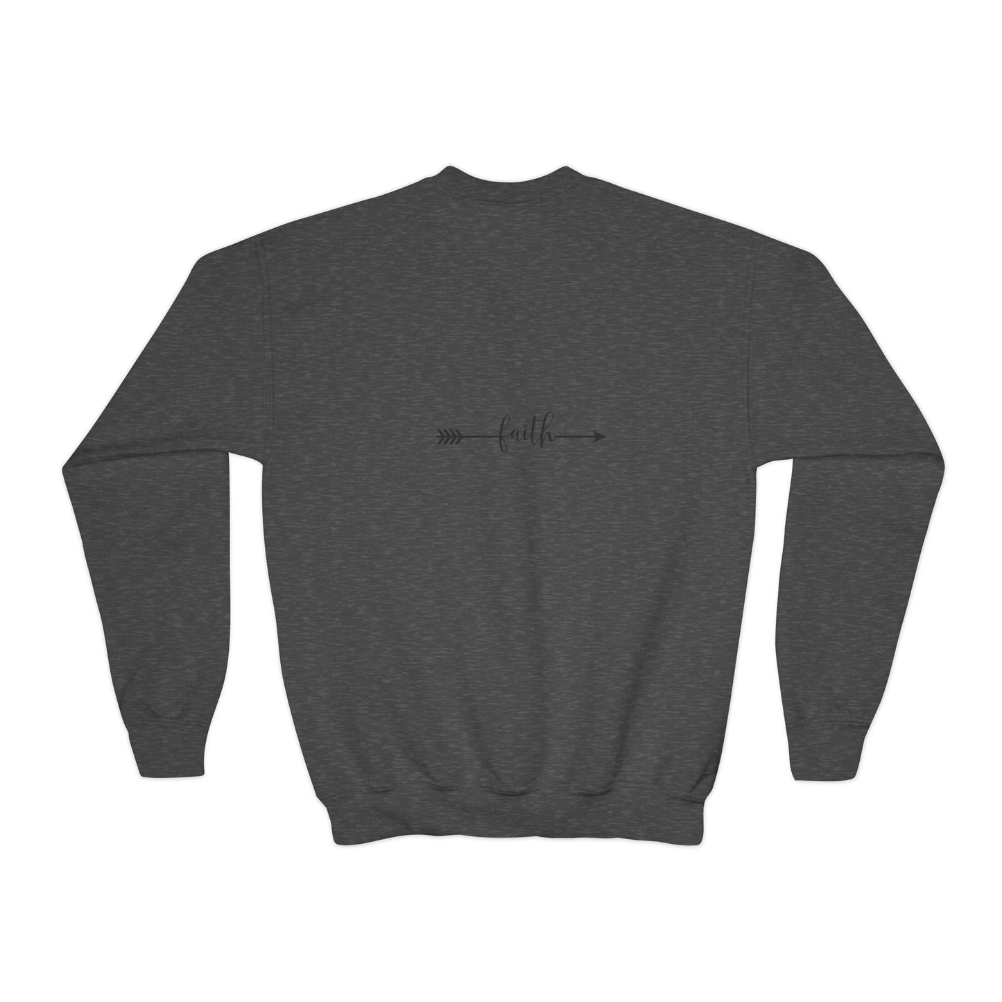 Christian Youth Crewneck Sweatshirt - 'Bloom Life Is Good with Christ'