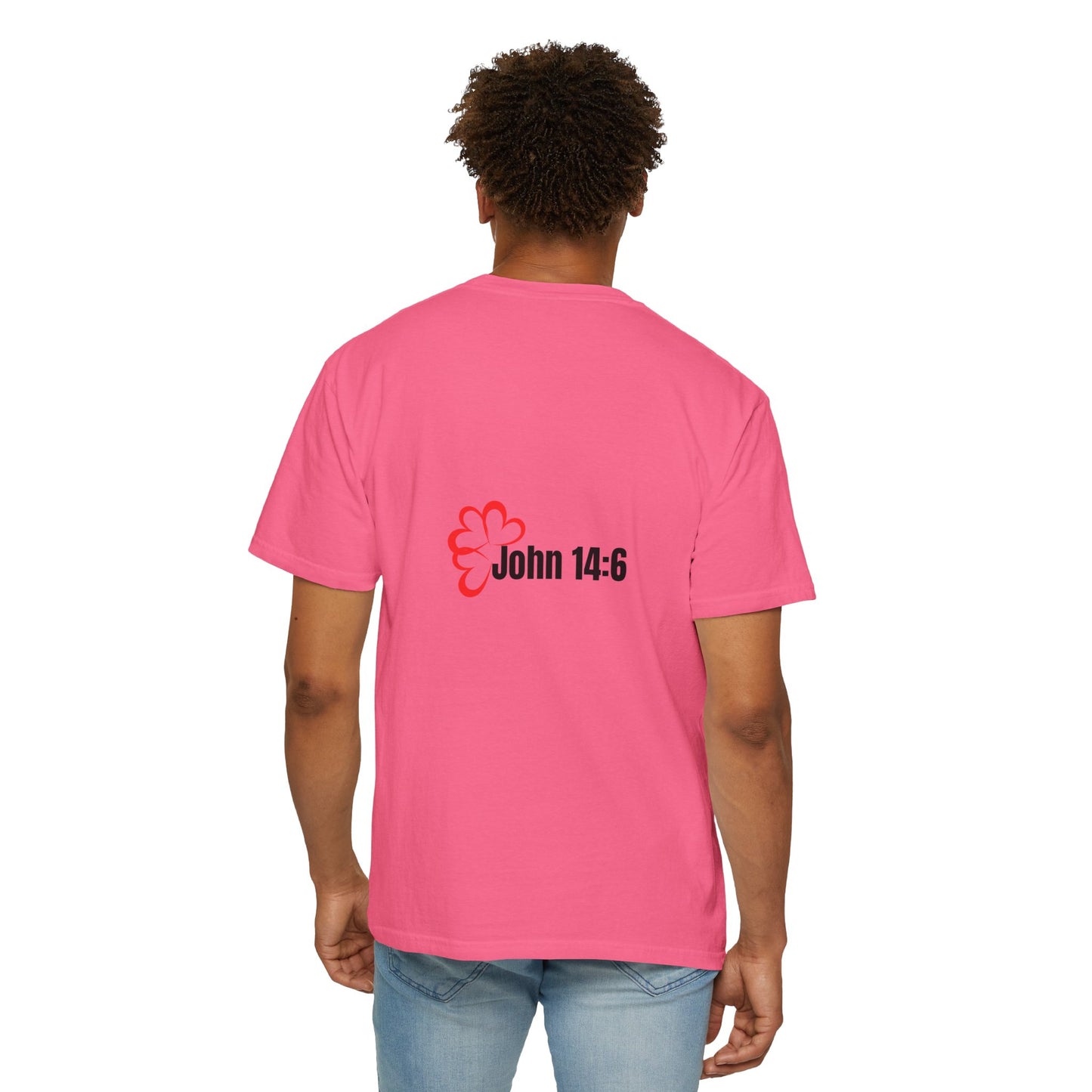 Faith-Inspired Garment-Dyed Tee – The Way, The Truth, The Life | Christian Apparel, Bible Verse T-Shirt, Religious Gift