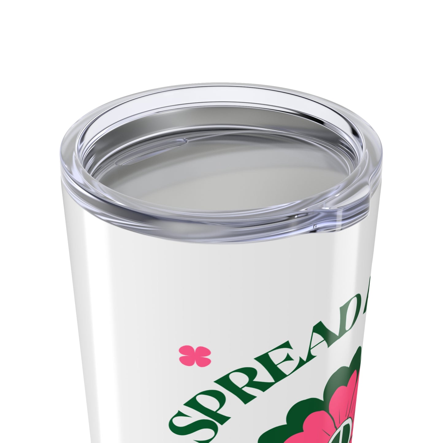 Peaceful Floral Tumbler | 20oz Travel Cup for Inspirational Sips, Perfect Gift for Teachers, Friends, Spiritual Gifts, Coffee Lovers