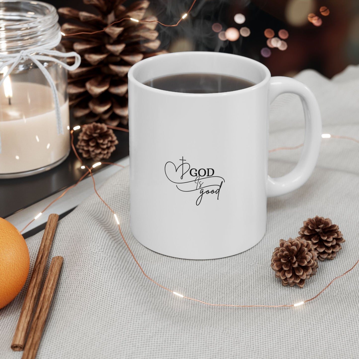 Chic Ceramic Mug for Home or Office, Coffee Lover Gift, Personalized Drinkware, Fun Quotes, Perfect for Holidays