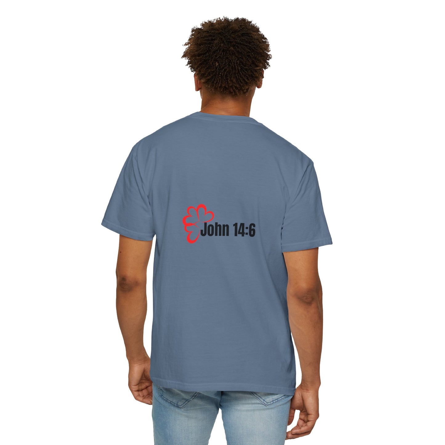 Faith-Inspired Garment-Dyed Tee – The Way, The Truth, The Life | Christian Apparel, Bible Verse T-Shirt, Religious Gift